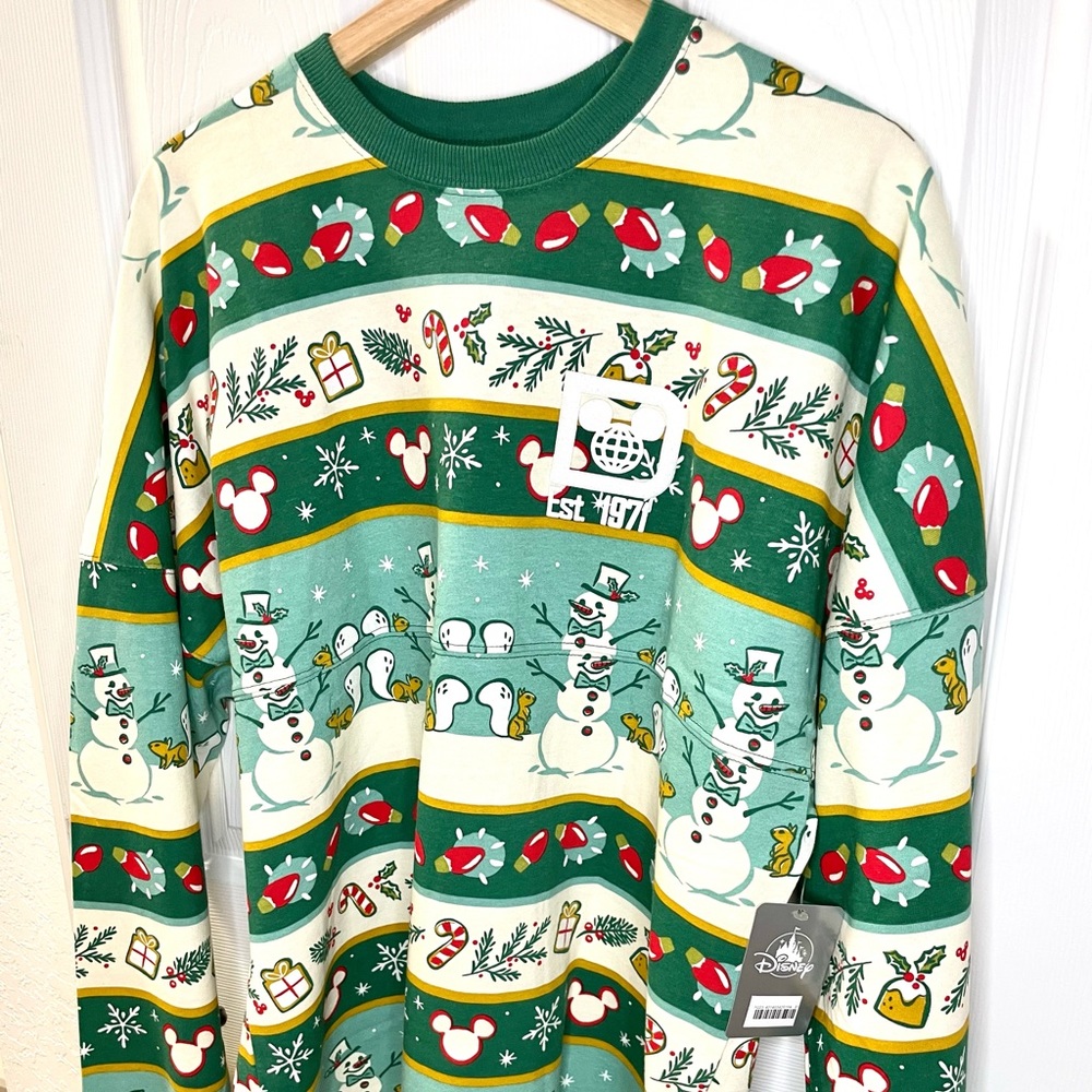 NEW Walt Disney World Christmas Holiday Spirit Jersey Shirt - Picture 5 of 5
